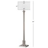 SAFAVIEH Lighting Collection Livia Modern Farmhouse Nickel 60-inch Living Room