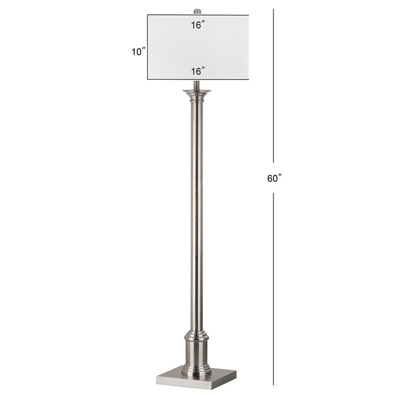 SAFAVIEH Lighting Collection Livia Modern Farmhouse Nickel 60-inch Living Room