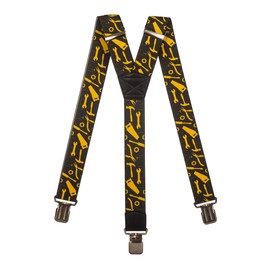 Olata Heavy Duty Tool Pattern Braces/Suspenders -. Black, 5cm - Y-Shape