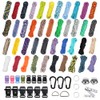 EUBSWA Paracord Set, 42 Colours, 550 Paracord, Nylon Rope, Multifunctional,