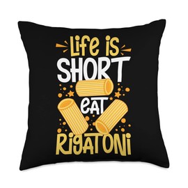 Rigatoni Pasta Noodles Recipes Italian Sauce Maker Throw Pillow, 18x18, Multicolor