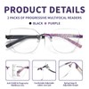 Kafirlo Progressive Multifocus Reading Glasses Women Cat Eye No Line
