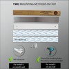 Hamletoff Magnetic Knife Strip for Wall no Drilling – 17