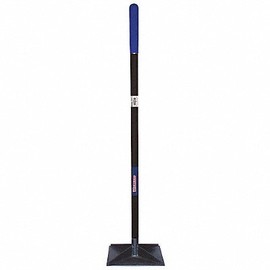 Tamper, Steel, 10in.L x 10in.W, Rubber Grip