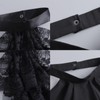 hokojix Detachable Ruffled Jabot Collar Multilayered Lace Collar for Victorian