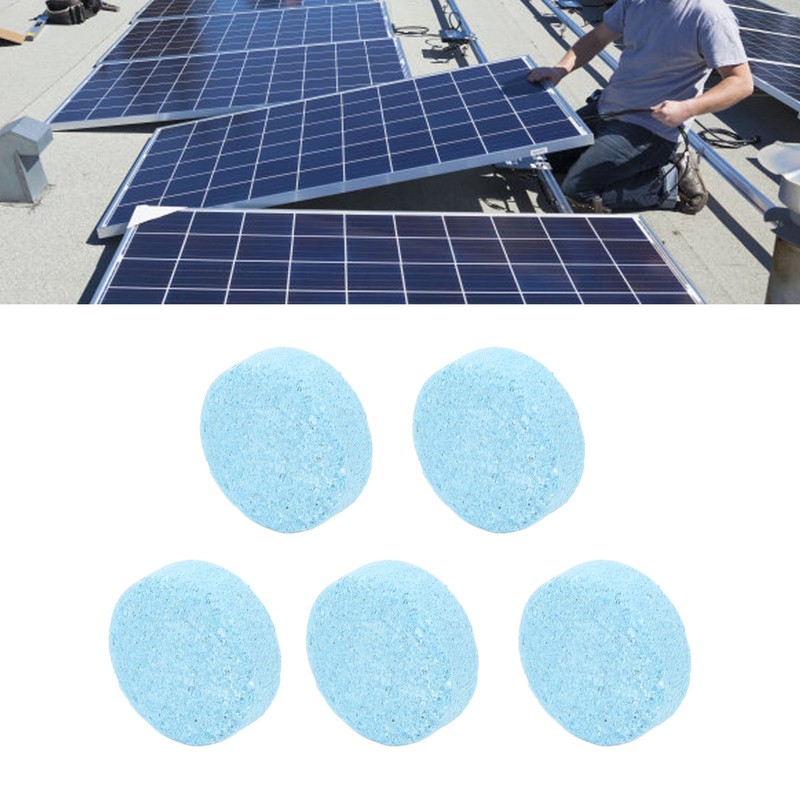 5PCS Solar Panel Solid Cleaner Portable Compact Car Windshield Wiper