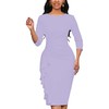 Womens 2024 Summer Dress Elegant Bodycon Boho Wedding Guest 3/4