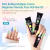 ROSALIND Poly Nail Gel Colors Kit -14 Colors +72 Nail