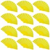 Gionforsy 12pcs Clap Fabric Folding Chinese Tai Chi Fan Set