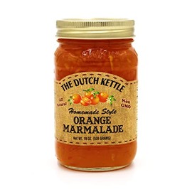 The Dutch Kettle Orange Marmalade- Gourmet Homestyle Sweet Spread - Amish-Made with Fresh Unique Flavor - Homemade Smooth Textured Condiment - Handcrafted, All Natural, & Non GMO - 19 oz
