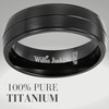 Willis Judd 7mm Titanium Ring for Men Engraved I Love