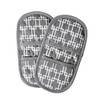 Mini Oven Mitts with Fridge Magnets.2pk Quilted Heat Resistant Grey