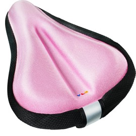 YLG Kids Bike Seat Cushion for Girls, Gel padded Bike Seat Cover for Toddler, Breathable & Extra Soft Gel Memory Foam Child Bicycle Saddle 9.5"x6.5"