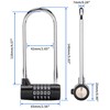 Lpraer Pack of 2 Long Padlock Combination Lock 5-Digit Password