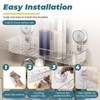 Sekonow Shower Caddy Suction Cup, Large Shower Organizer for Kitchen