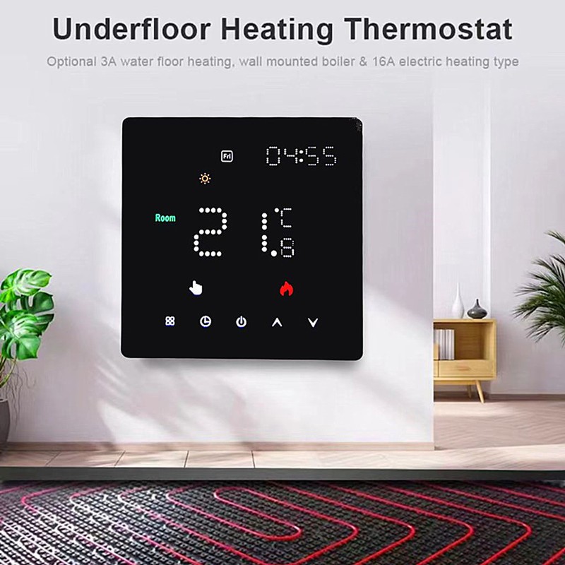 Temperature Controller Weekly Programmable Temperature Timing Setting Light Brightness Adjustable