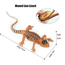 3 Pcs Realistic Reptile Lizard Party Decorations Soft Lizards Figures Wild Party Supplies Dragon Lizard Birthday Decorations