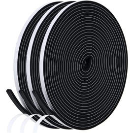 Bynsaer Dichtungsband Selbstklebend fr Tren Fenster, 6mm(B) x 3mm(D)/18m Schaumstoff klebeband Gummidichtung Gegen Kalte Zugluft/Anti-Kollision/Schalldichter/Wasserdichter/Staubdicht