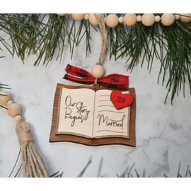 Wedding Gifts Wedding Gifts for Couple First Christmas Married Ornament 2024 Wedding Gift Married Christmas Ornament 2024