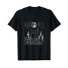 Mystical Altar Full Moon Witch Cat Art T-Shirt