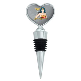 Wonder Woman Vintage Icon Heart Love Wine Bottle Stopper