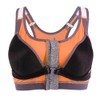 Women Yoga Fitness Zipper Stretch Workout Wireless Padded Shockproof Sports