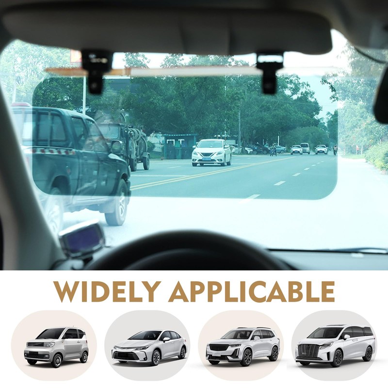 Opuweiy Sun Visor Extender for Car, Day and Night Anti-Glare