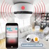 6-Pack Smart Smoke Detector with 10-Year Battery(Replaceable),Wi-Fi Smoke Detector with