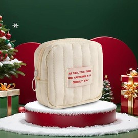 Mini Makeup Bag, Portable Cosmetic Storage Bag, Zipper Makeup Organizer Pouch, Versatile Storage Bag for Lotion, Cream, Lip Balm, Small Travel Toiletry Bag