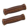 SOLODRIVE Bicycle Grips Leather, Vinyl Bicycle Handlebar Grips Leather, Hand-Stitched