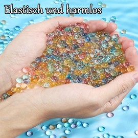 About 60,000 Pieces Non-Toxic and Reusable Colourful Water Beads - Perfect Choice for DIY, Stunning Decoration, Filling Planters and Vase, Water Beads for DIY Enthusiasts