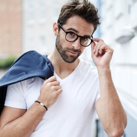 GAVU Christian Jewelry Mens Cross Bracelet Black Onyx Bracelet for Men