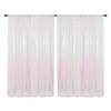 HMQIANG 4FTx8FT Iridescent Sequin Backdrop Curtains 2 Panels Sparkly Background