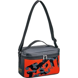 ZETT BA1541 Baseball Lunch Bag, Red x Black (6419), Approx. 2.3 gal (6 L)