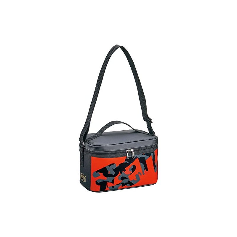 ZETT BA1541 Baseball Lunch Bag, Red x Black (6419), Approx.