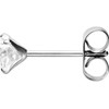FILANGO 1 pair of surgical steel stud earrings, set crystal,