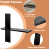 2-Pack Floating Shower Bench Brackets - 16" L x 2.5"