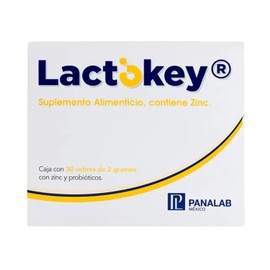 PANALAB Lactokey Suplemento Zinc Y Probióticos Caja 30 Sobres De 2g