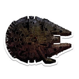 Bargain Max Decals Millenium Inspired Falcon Ship Window Laptop Car Sticker 6"