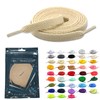 NODC M Shoelaces, Solid Color, Flat Laces, 39.4/47.2/55.1/63.0 inches (100/120/140/160