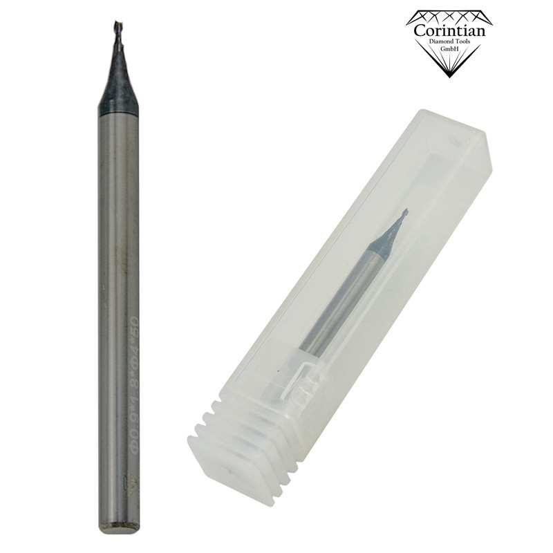 Corintian Solid Carbide Micro End Mill 2 Teeth - AlTiN