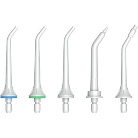 Voinee Care Replacement Nozzle Jet Washer Dolts 5 Pcs Oral Wash Accessories - Black