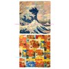 GFM® Silk Mix Square Reversible Painting Based Summer Scarf -