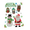 Christmas Reusable Window Clings (Happy Holidays, Santa, Reindeer, Snowman, Owl,