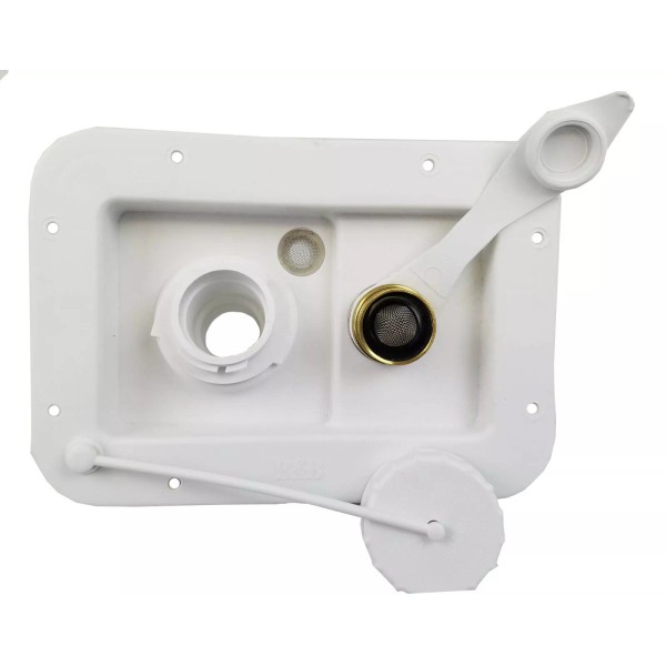 JR PRODUCTS rv concession City & Gravity Fill Dish w/