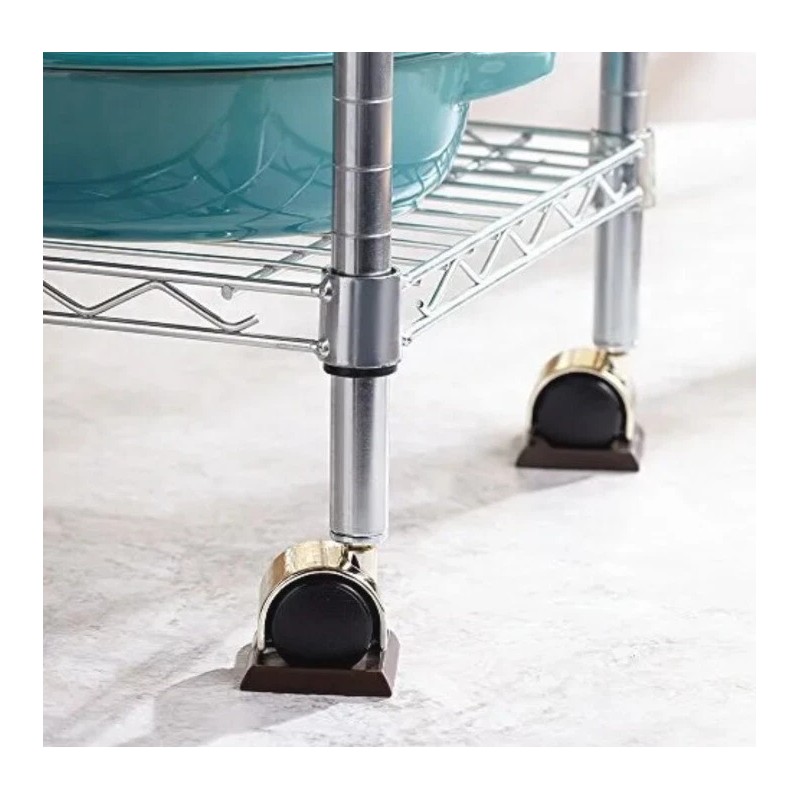 SoftTouch Furniture Caster Cups Square for Carpet or Durable Hard