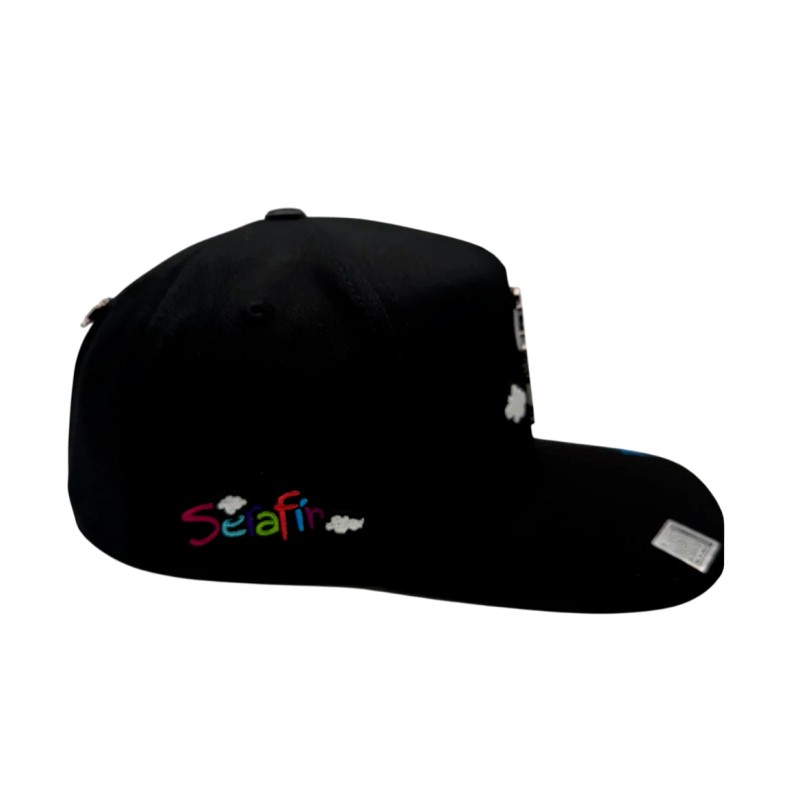 BIGG BOSS BLACK SERAFIN SNAPBACK HAT SERAFIN BLK