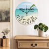ArogGeld Wood Clock Who Cares I'm Retired Wooden Decorative Wall