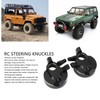 2Pcs RC Steering Knuckles Black Coated Brass Front Steering Knuckles
