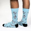 Good Luck Sock Men's Chickens Socks, Big & Tall, Shoe